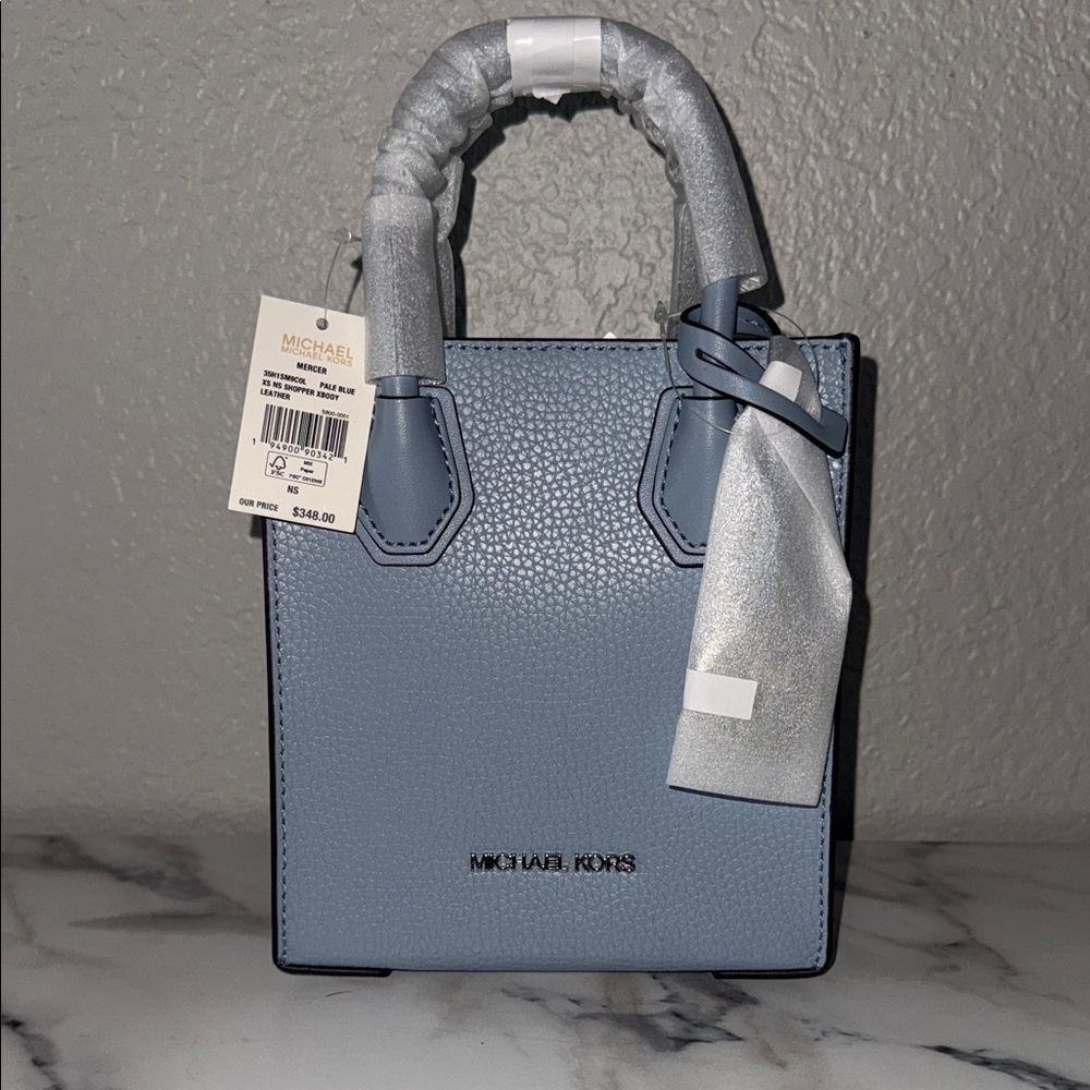 Michael Kors Mini Bag in Pale Blue Shopper Crossbody